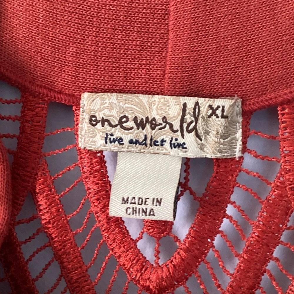 ONE WORLD Vibrant Open Front Cardigan 🏹 - Picture 2 of 6